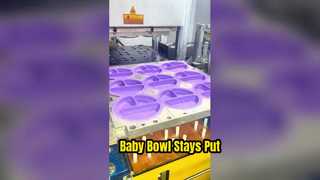 Силиконовая детская миска для еды больше не будет грязной